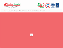 Tablet Screenshot of jabalpurhospital.com